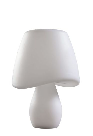 Mantra Cool Table Lamp 2 Light E27 In Line Switch Indoor Opal White