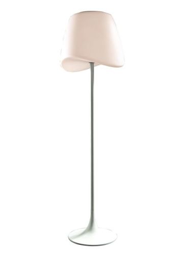 Mantra Cool Floor Lamp 2 Light E27 Foot Switch Indoor Matt White/Opal White Item Weight: 22.5kg