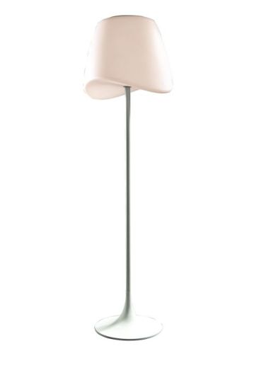 Mantra Cool Floor Lamp 2 Light CFL Outdoor IP65 Matt White/Opal White Item Weight: 22.5kg