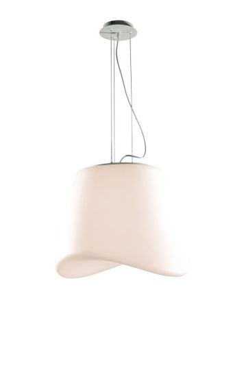 Mantra Cool Pendant 3 Light E27 Round Outdoor IP44 Matt White / Opal White