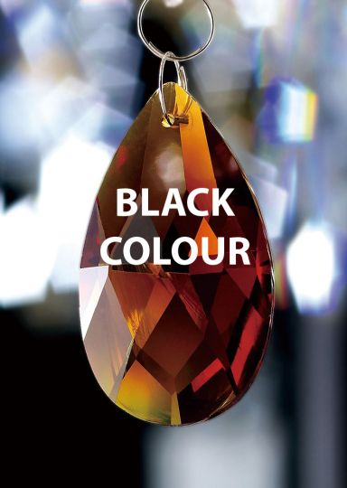 Diyas C20052 Crystal Pendalogue Without Ring Black 50mm