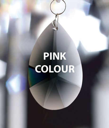 Diyas C20157 Crystal Star Pendalogue Without Ring Pink 50mm