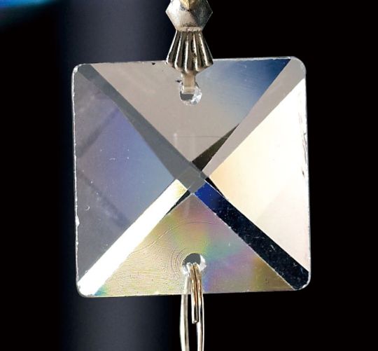 Diyas C70042 Crystal Square Without Ring Clear 22mm