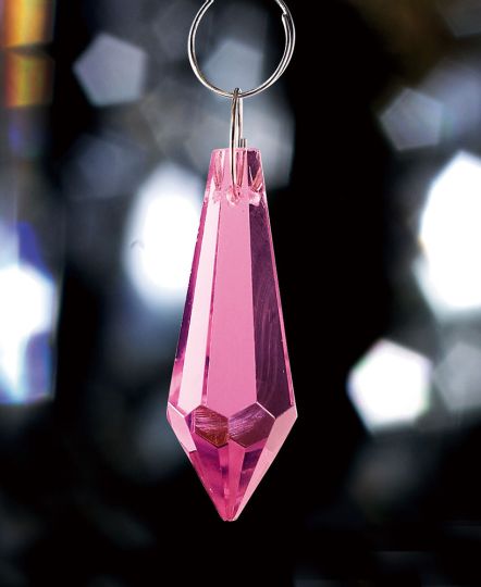 Diyas C70057 Crystal Drop Without Ring Pink 36mm