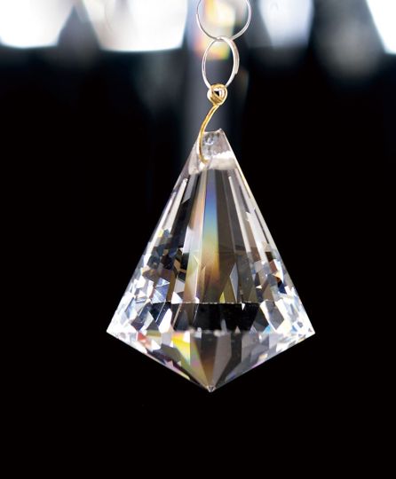 Diyas C70099 Crystal Pyramid Without Ring Clear 30mm