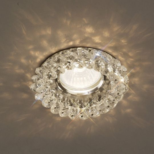 Diyas IL30805CH Crystal Cluster Downlight Round Rim Only Clear IL30800 Required To Complete The Item