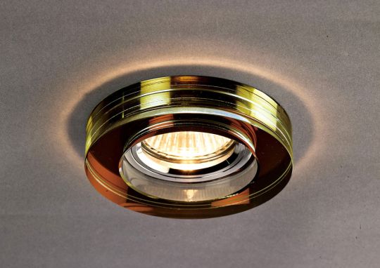 Diyas IL30821BZ Crystal Downlight Deep Round Rim Only Bronze IL30800 Required To Complete The Item