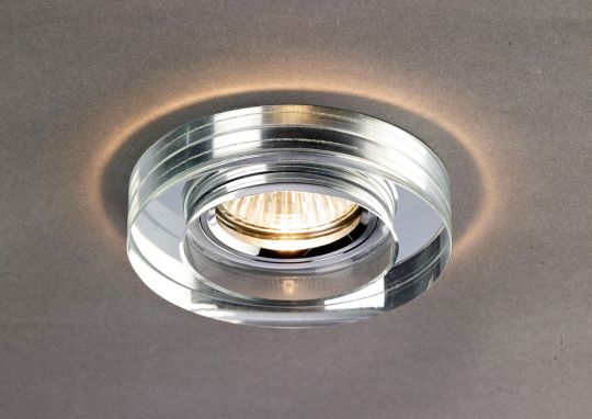 Diyas IL30821CH Crystal Downlight Deep Round Rim Only Clear IL30800 Required To Complete The Item