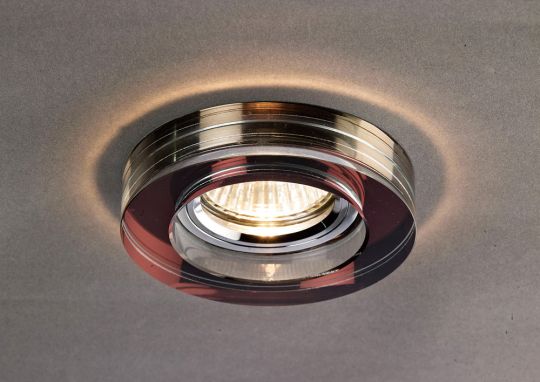 Diyas IL30821PU Crystal Downlight Deep Round Rim Only Purple IL30800 Required To Complete The Item