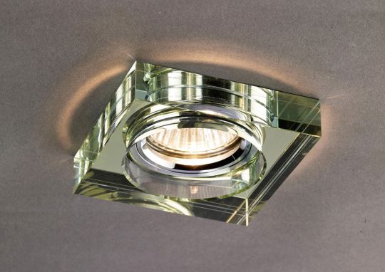 Diyas IL30822WI Crystal Downlight Deep Square Rim Only White Wine IL30800 Required To Complete The Item