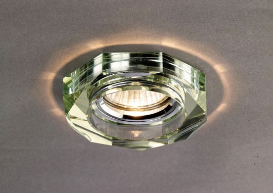 Diyas IL30823WI Crystal Downlight Deep Hexagonal Rim Only White Wine IL30800 Required To Complete The Item