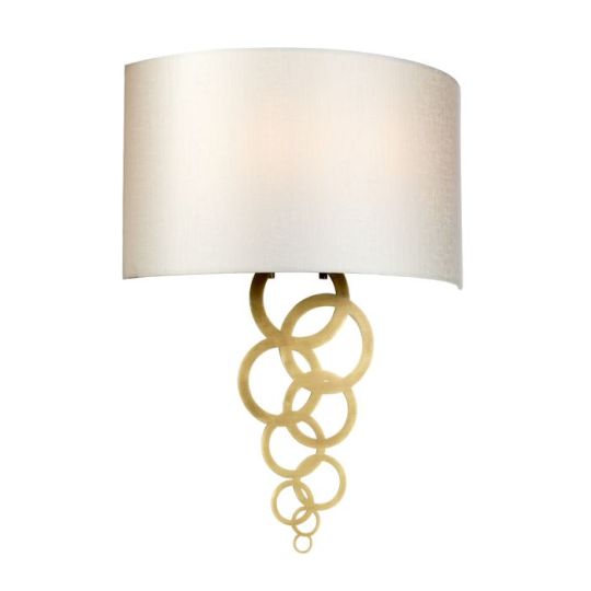 Elstead Lighting Curtis Large 2 Light Wall Light - Aged Brass