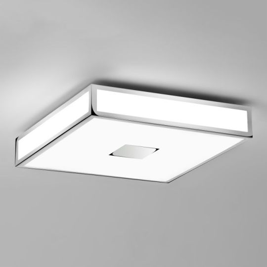 Astro Mashiko 400 Square Bathroom Ceiling Light in Polished Chrome