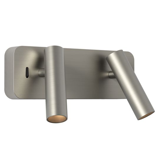 Astro Enna Twin Indoor Reading Light in Matt Nickel (1058195)