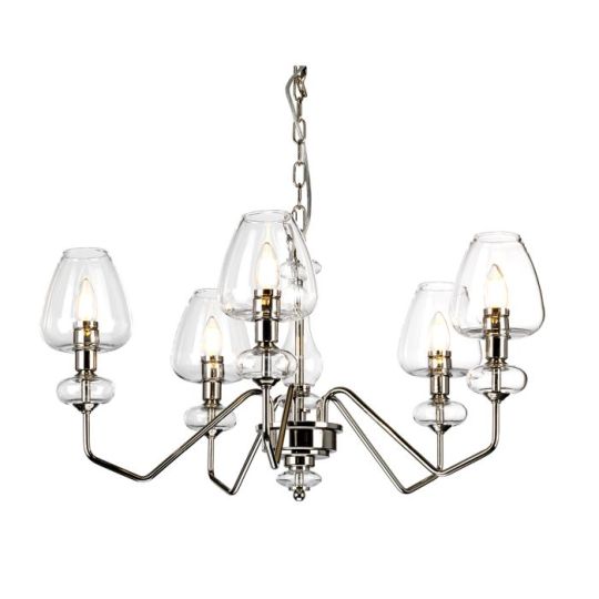 Elstead Lighting Armand 5 Light Chandelier - Polished Nickel