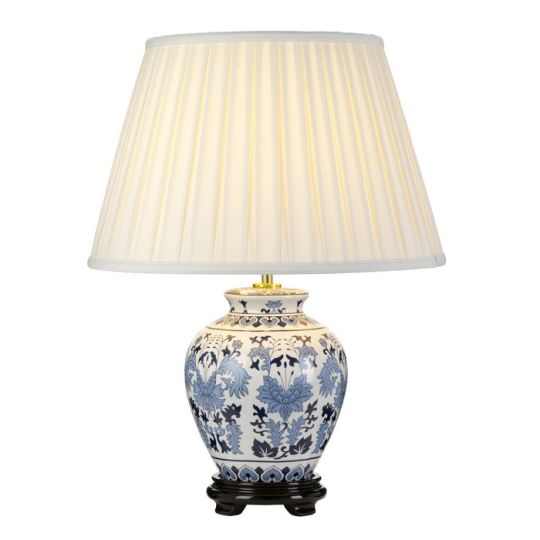 Designer's Lightbox Linyi 1 Light Table Lamp With Tall Empire Shade