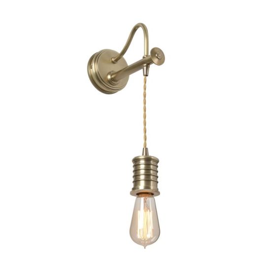 Elstead Lighting Douille 1 Light Wall Light - Aged Brass