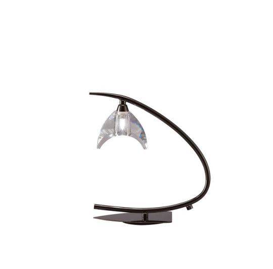 Mantra Eclipse Table Lamp 1 Light G9 Small Black Chrome