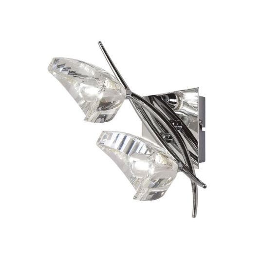 Mantra Eclipse Wall Lamp Switched 2 Light G9 Polished Chrome