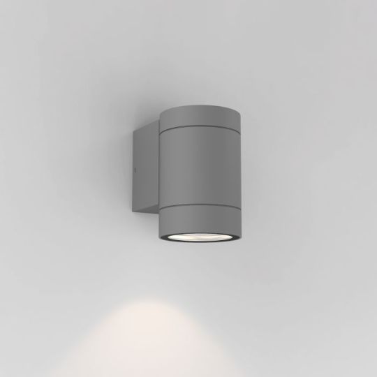 Astro Dartmouth Single GU10 Outdoor Wall Light in Textured Grey