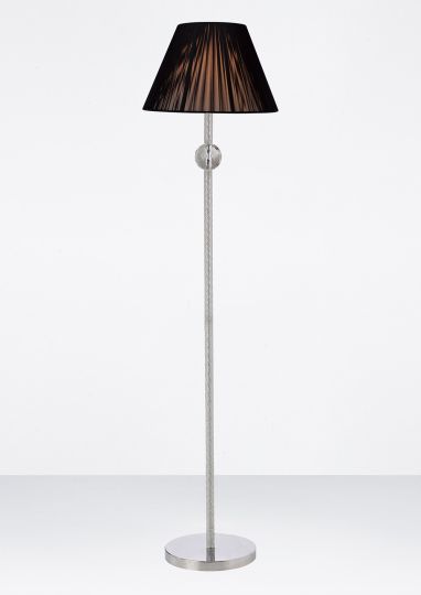 Diyas Lighting - Elena Floor Lamp 1 Light Polished Chrome/Crystal - IL30610