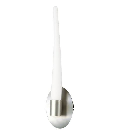 Mantra Estalacta Wall Lamp 1 Light GU10 Indoor/Outdoor Silver/Opal White