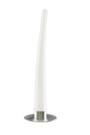 Mantra Estalacta Table Lamp 1 Light GU10 Indoor/Outdoor IP44 Silver/Opal White
