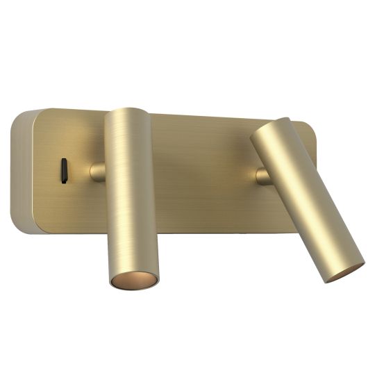 Astro Enna Twin Indoor Reading Light in Matt Gold (1058196)