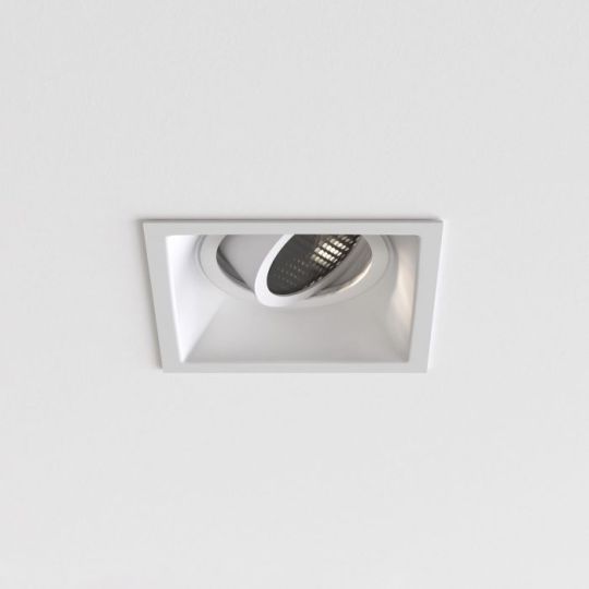 Astro Minima Slimline Square Adjustable Fire-Rated Indoor Downlight in Matt White