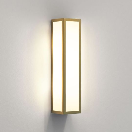 Astro Salerno Outdoor Wall Light in Natural Brass