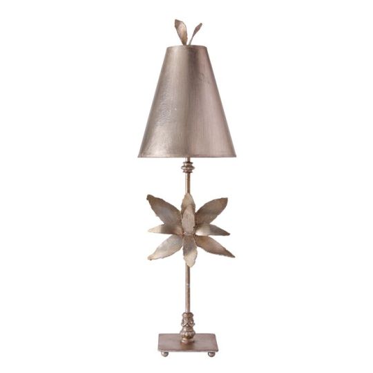 Flambeau Azalea 1 Light Table Lamp - Silver Leaf FB-AZALEA-TL-SV