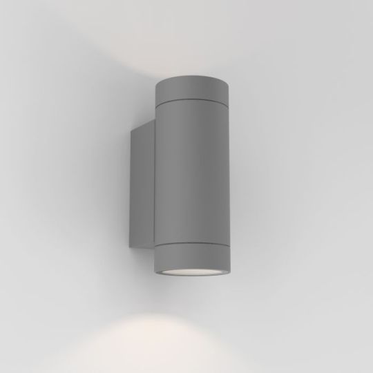 Astro Dartmouth Twin GU10 Outdoor Wall Light in Textured Grey
