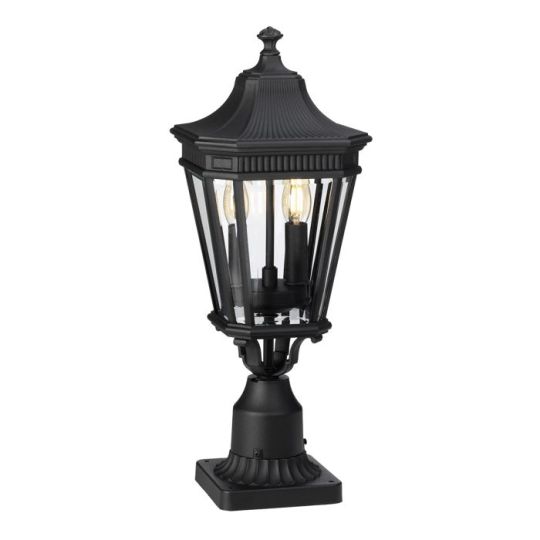 Feiss Cotswold Lane 2 Light Medium Pedestal - Black