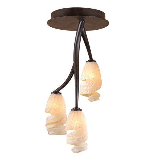 Mantra Forest Ceililng 3 Light G9 Brown/Black Oxide