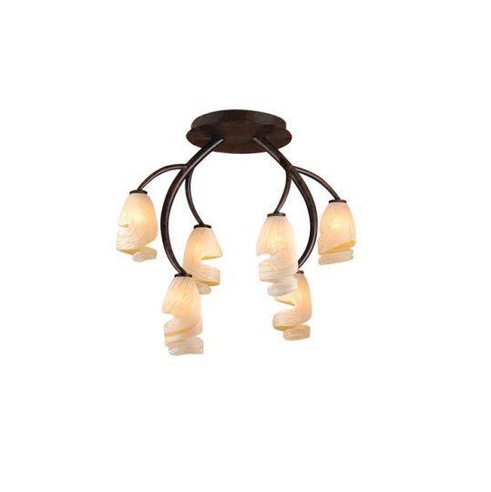 Mantra Forest Ceililng 6 Light G9 Brown/Black Oxide