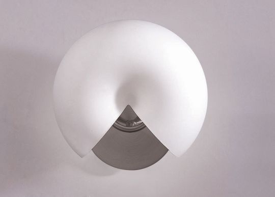 Mantra M0060 Fosil Wall Lamp 2 Light G9 Satin Nickel/Frosted White Glass