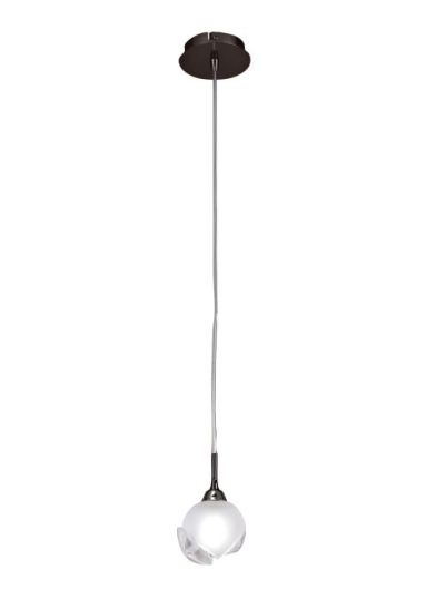 Mantra Fragma Pendant 1 Light G9 Black Chrome