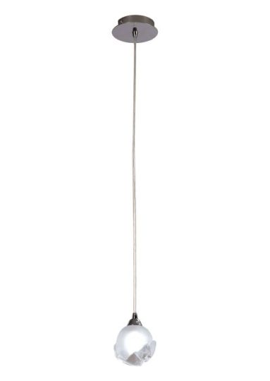 Mantra Fragma Pendant 1 Light G9 Polished Chrome