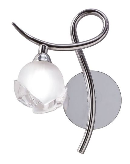 Mantra Fragma Wall Lamp Left Switched 1 Light G9 Polished Chrome