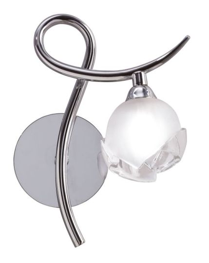 Mantra Fragma Wall Lamp Right Switched 1 Light G9 Polished Chrome