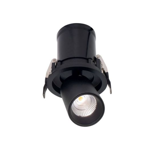 Mantra Garda Retractable Recessed Swivel Spotlight 7W 3000K 610lm Black Cut Out 84mm Driver Included Driver Included 3yrs Warranty