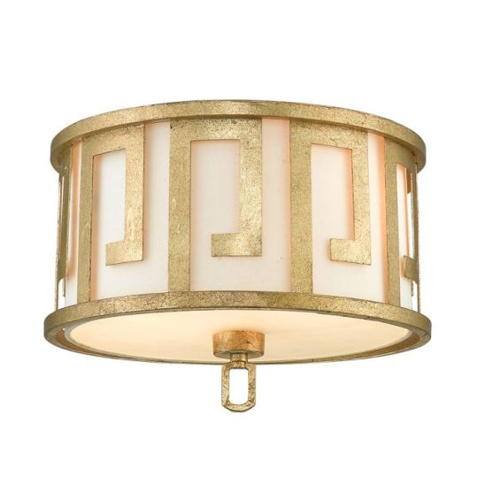 Gilded Nola Lemuria 2 Light Flush Mount