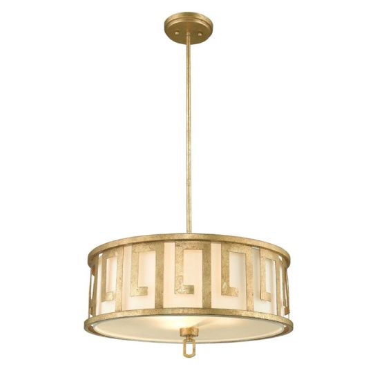 Gilded Nola Lemuria 3 Light Duo-Mount Large Pendant