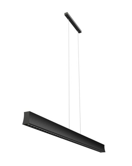 Mantra Hanok Linear Pendant 45? 38W LED 4000K 2800lm Black 3yrs Warranty