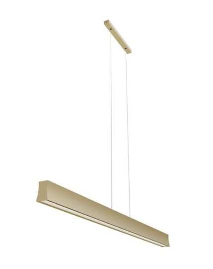 Mantra Hanok Linear Pendant 110? 38W LED 3000K 2850lm Sand Brown 3yrs Warranty