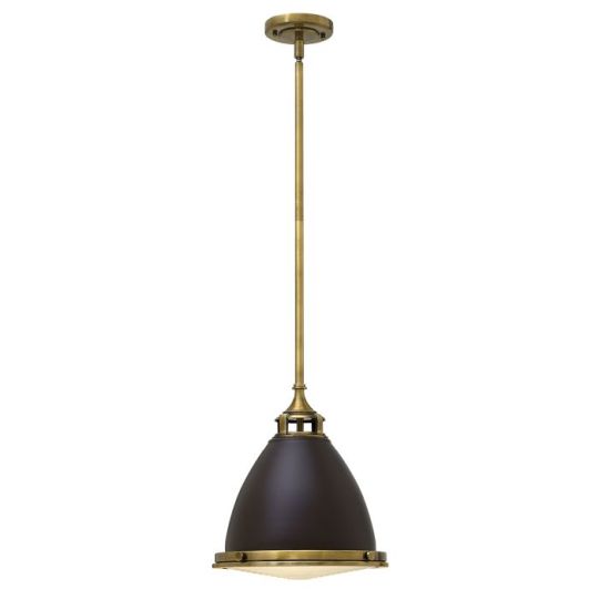 Hinkley Lighting Amelia 1 Light Medium Pendant - Buckeye Bronze/Restoration Bronze