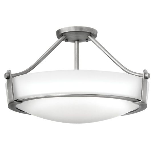 Hinkley Lighting Hathaway 4 Light Medium Semi-Flush - Antique Nickel