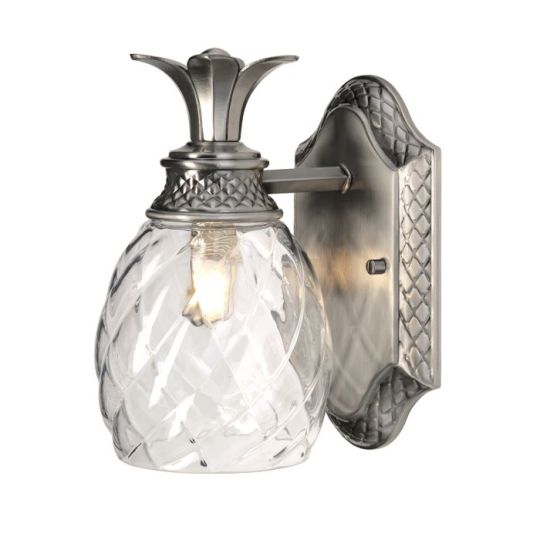 Hinkley Lighting Plantation 1 Light Wall Light - Polished Antique Nickel