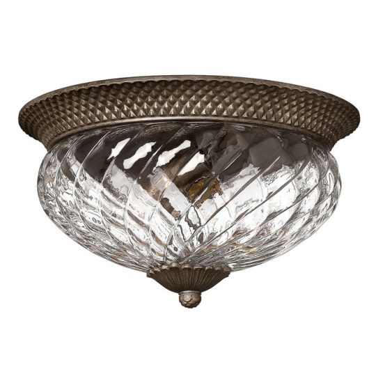 Hinkley Lighting Plantation 3 Light Large Flush - Pearl Bronze