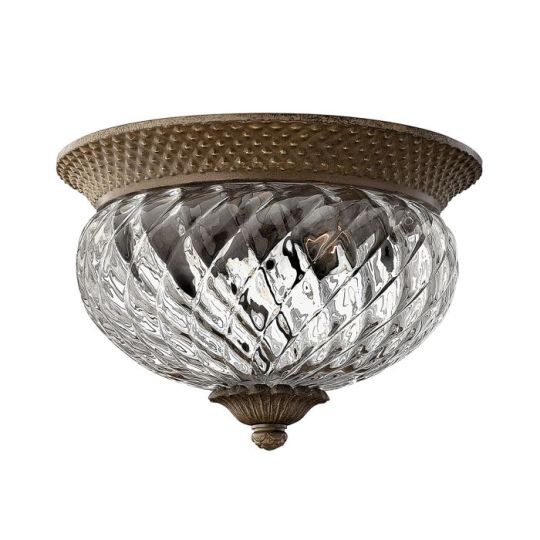 Hinkley Lighting Plantation 2 Light Small Flush - Pearl Bronze